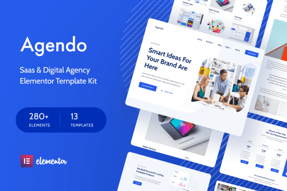 Agendo – Digital Agency & Creative Elementor Template Kit