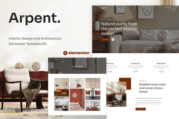 Arpent – Interior Design and Architecture Elementor Template Kit