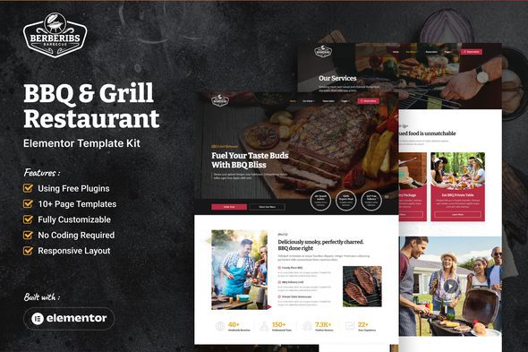 Berberibs – BBQ & Grill Restaurant Elementor Template Kit