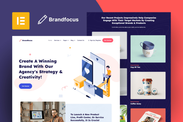 Brandfocus – Branding Agency Elementor Pro Template Kit