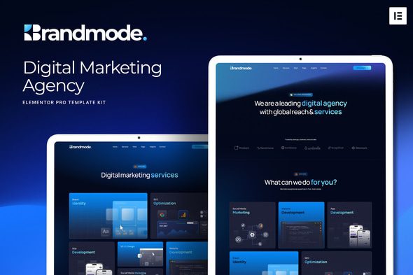 Brandmode – Digital Marketing Agency Elementor Pro Template Kit