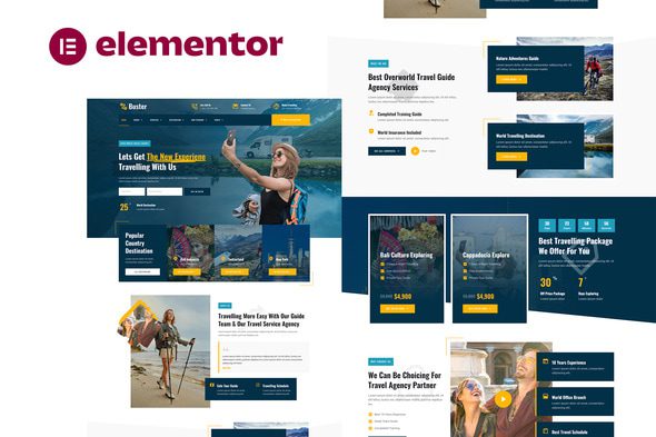 Buster – Tour Guide & Travel Agency Elementor Pro Template Kit