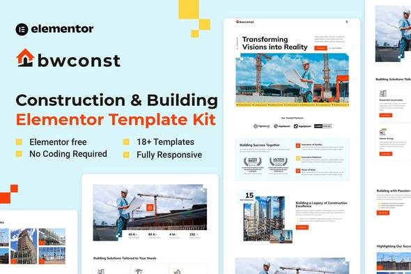 Bwconst – Construction & Building Elementor Template Kit