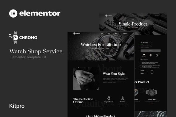 Chrono – Watch Service Elementor Template Kit