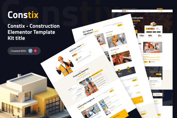 Constix – Construction & Building Elementor Template Kit