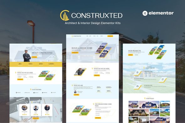 Construxted – Architect & Interior Design Elementor Template Kit
