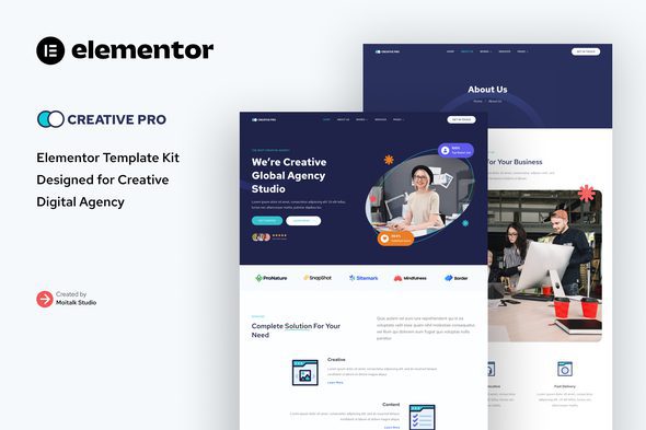 Creativepro – Creative Agency Studio Elementor Template Kit