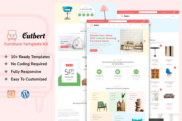 Cutbert – Furniture Store Elementor Pro Template Kit