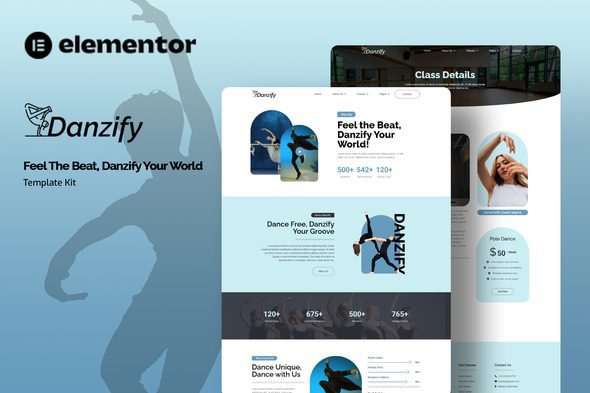 Danzify – Dance Course Elementor Template Kitv