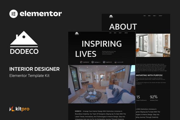 Dodeco – Interior Designer Elementor Template Kit