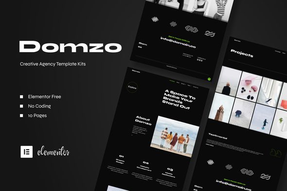 Domzo – Creative Agency Elementor Template Kit