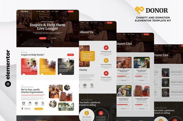 Donor – Charity & Donation Elementor Template Kit
