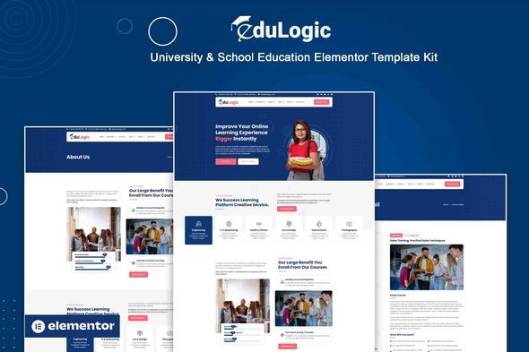 Edulogic – University & School Education Elementor Template Kit