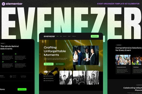 Evenizer – Event Organizer Elementor Template Kit