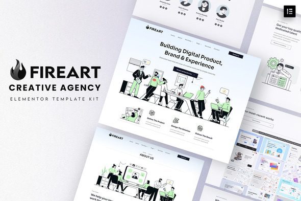 Fireart – Creative Agency Elementor Template Kit