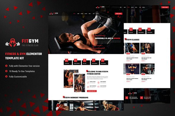 FitGym – Fitness & Gym Elementor Template Kit