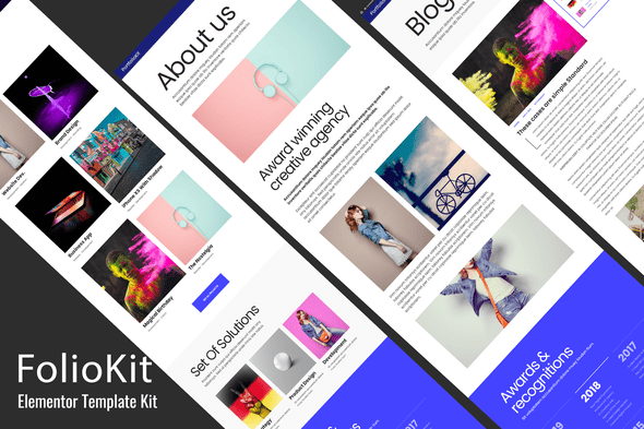 Foliokit – Personal Portfolio Elementor Pro Template Kit