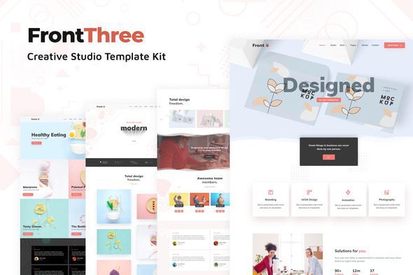 FrontThree – Creative Studio Template Kit