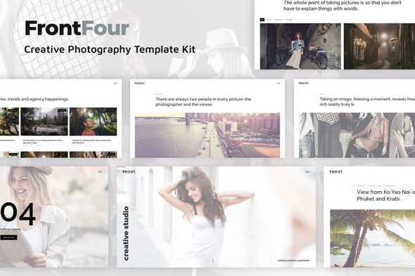 FrontFour – Creative Photography Template Kit