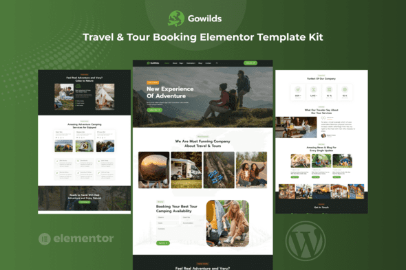 Gowilds – Travel & Tour Booking Elementor Template Kit