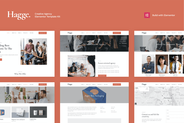Hagge – Creative Portfolio Elementor Template Kit