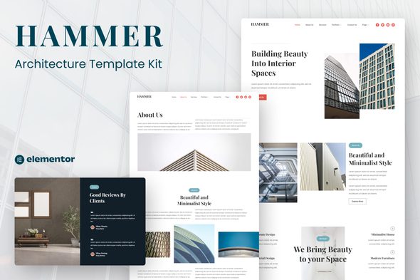 Hammer – Minimal Architecture Elementor Template Kit