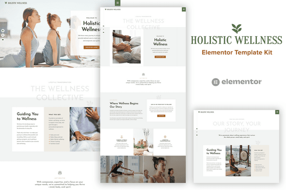 Holistic Welness – Alternative Health Elementor Template Kit