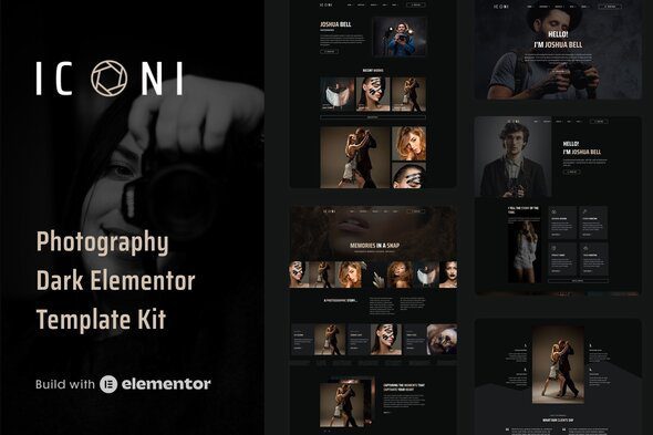 Iconi – Photography & Portfolio Elementor Template Kit