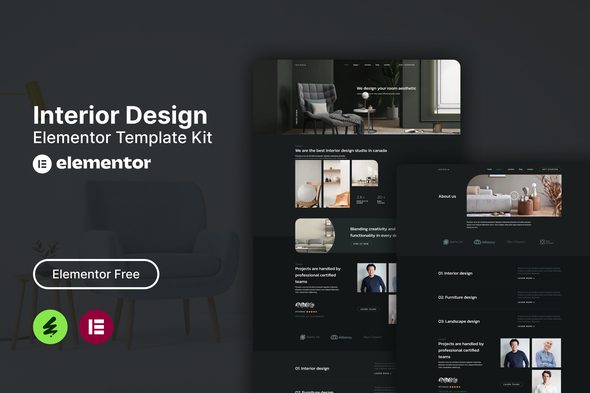 Interia – Interior Design Elementor Template Kit