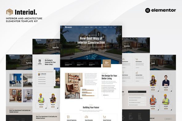 Interial – Interior & Architecture Elementor Template Kit