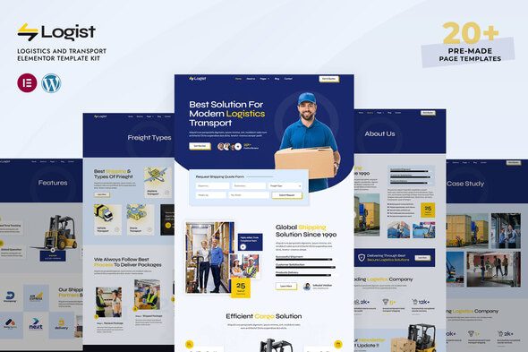 Logist – Logistics And Transport Elementor Pro Template Kit