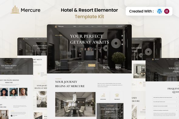 Mercure – Hotel & Resort Elementor Template Kit