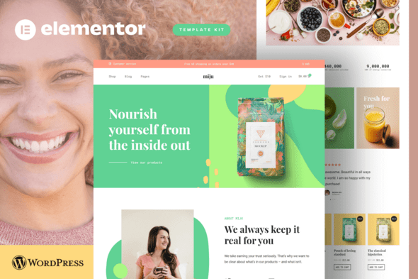 Miju – Conscious Product Elementor Template Kit