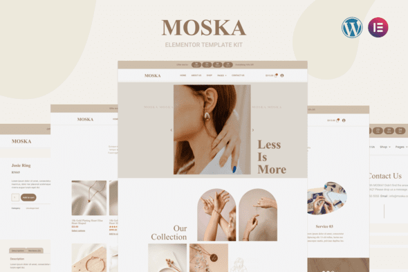 Moska – Fashion Jewelry Store Elementor Pro Template Kit