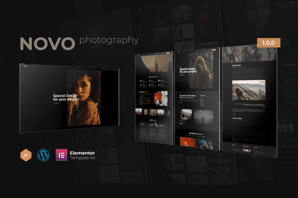 Novo – Photography Elementor Template Kit