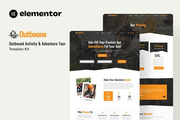 Outbone – Outbond Activity & Adventure Tour Elementor Template Kit