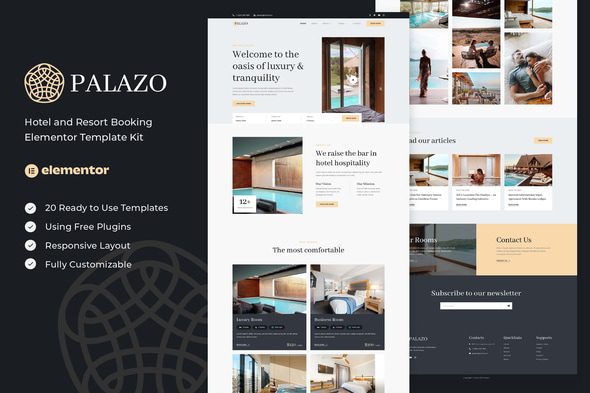 Palazo – Hotel and Resort Booking Elementor Template Kit
