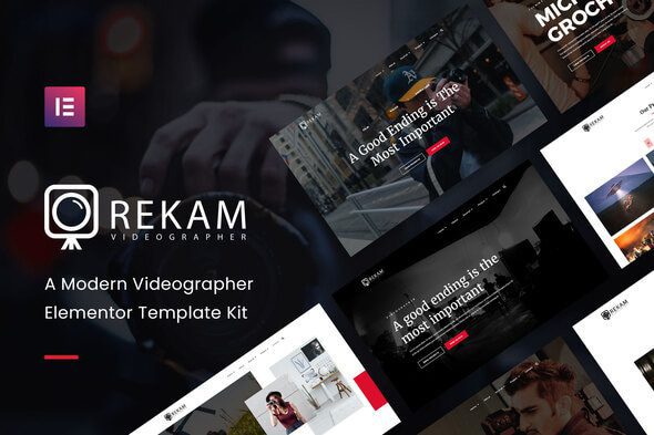 Rekam Kit – Modern Videographer Elementor Pro Template Kit