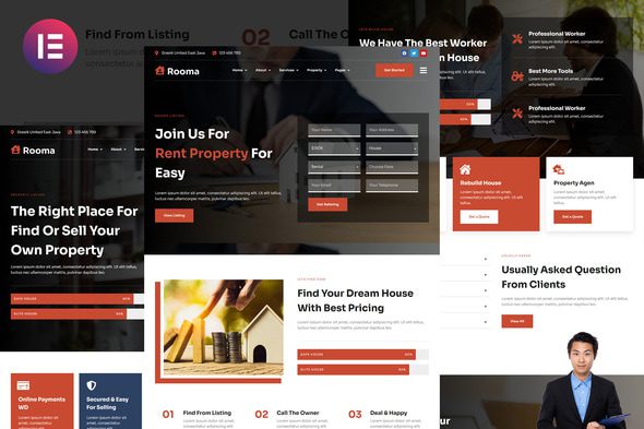 Rooma – Real Estate & House Developer Elementor Template KitRooma – Real Estate & House Developer Elementor Template Kit