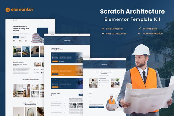 Scratch – Architecture Company Elementor Template Kit