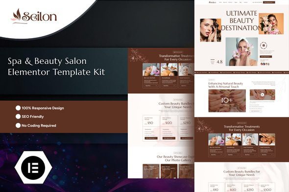 Seilon – Spa & Beauty Salon Elementor Template Kit