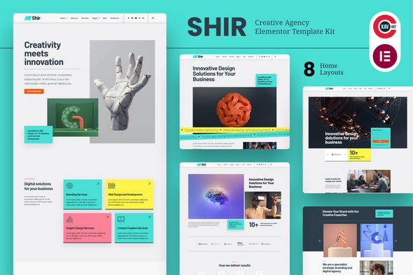 Shir – Creative Agency & Portfolio Elementor Template KitShir – Creative Agency & Portfolio Elementor Template Kit