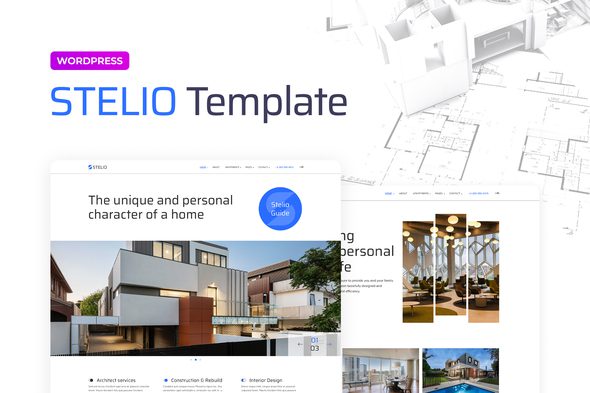 Stelio – Architects & Construction Company Elementor Pro Template Kit