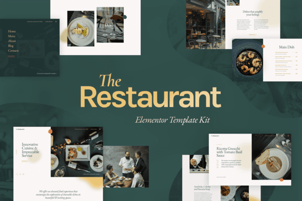 The Restaurant – Elementor Pro Template Kit