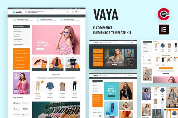 Vaya – E-commerce Elementor Template Kit