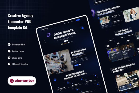 Wiragen – Creative Agency Elementor Pro Template Kit