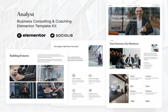 Analyst – Business Consulting & Coaching Elementor Template Kit