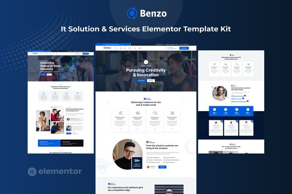 Benzo – It Solution & Services Elementor Template Kit
