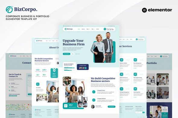 Bizcorpo – Corporate Business & Portfolio Elementor Template Kit