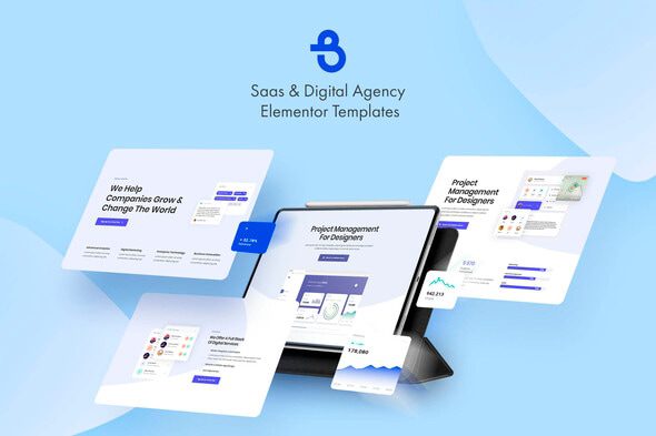 Burto – Saas & Digital Agency Elementor Template Kit